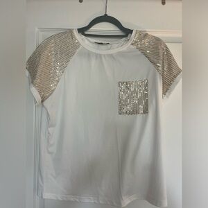 Sequin tee shirt